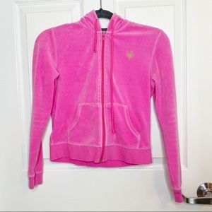 Vintage Lilly Pulitzer embroidered zip up hoodie G30